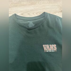 Vans Dark Green Tee with Logo